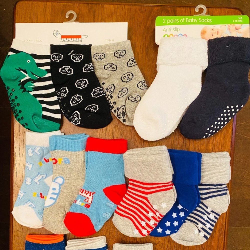BRAND NEW Baby Toddler Boy 1-3 Years Socks Bundles